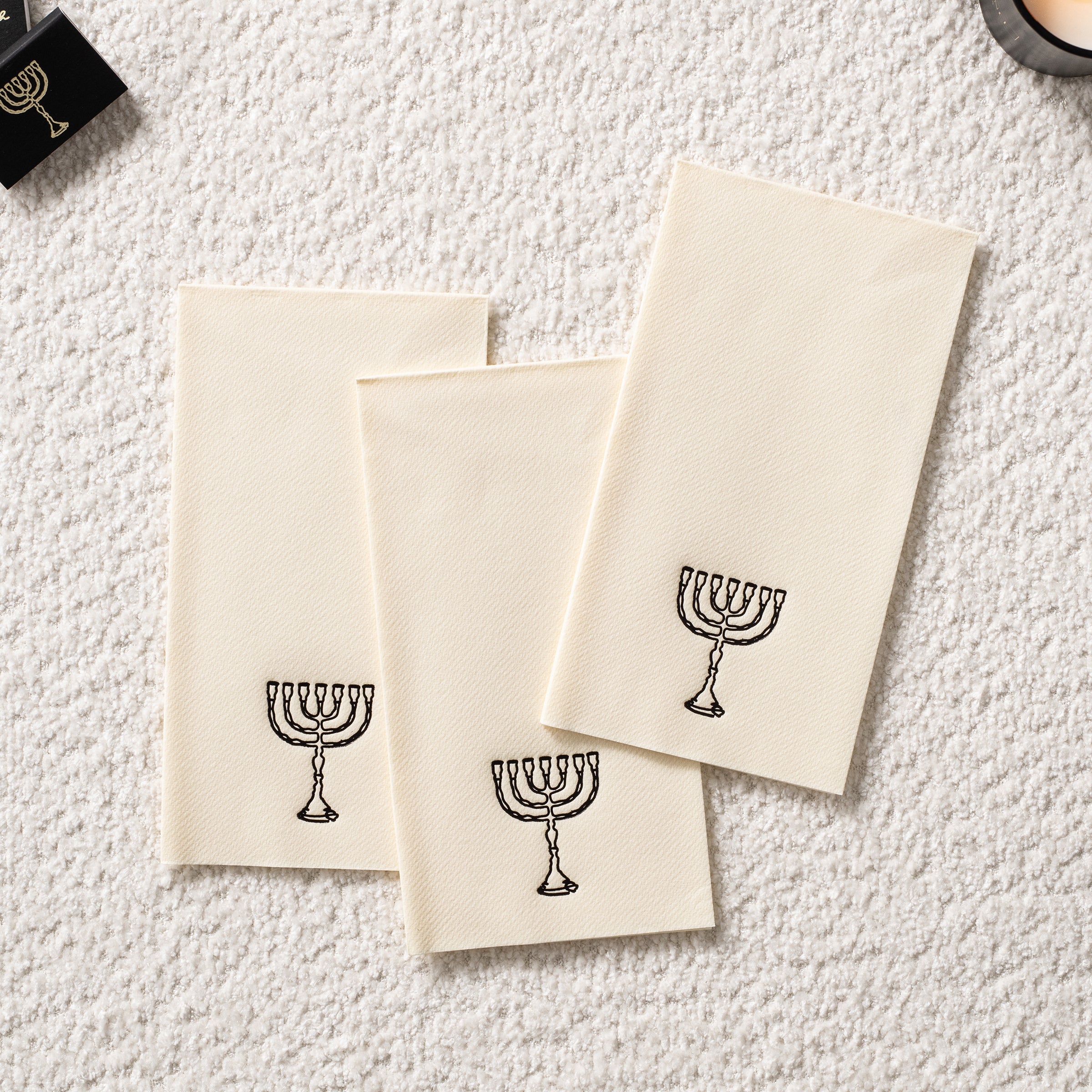 Menorah Napkin Ivory