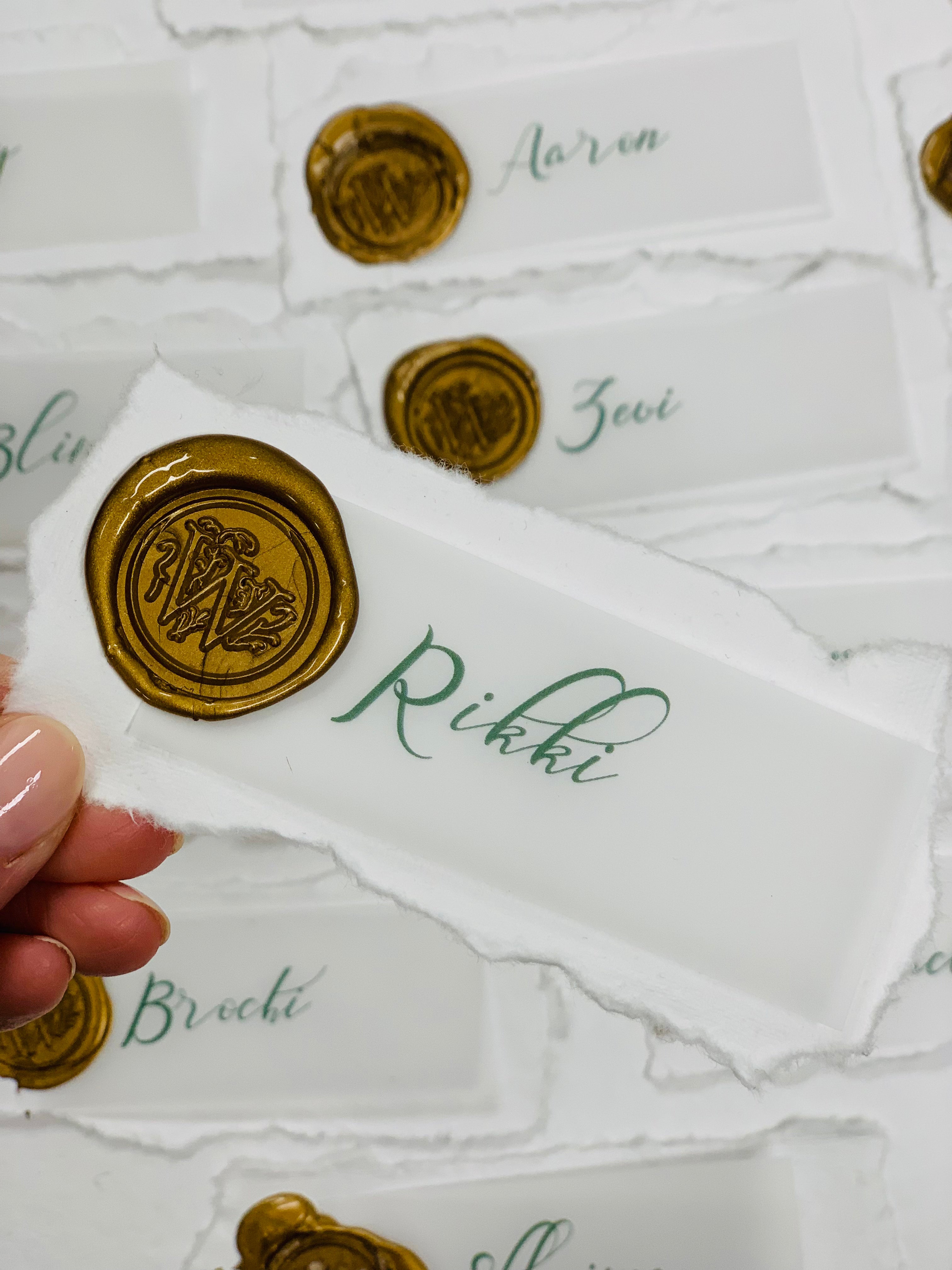 Golden Place Card