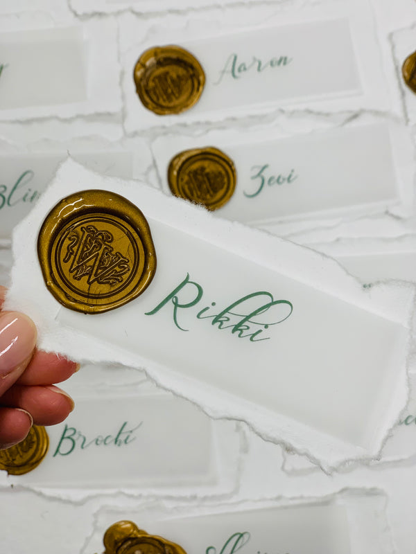Golden Place Card