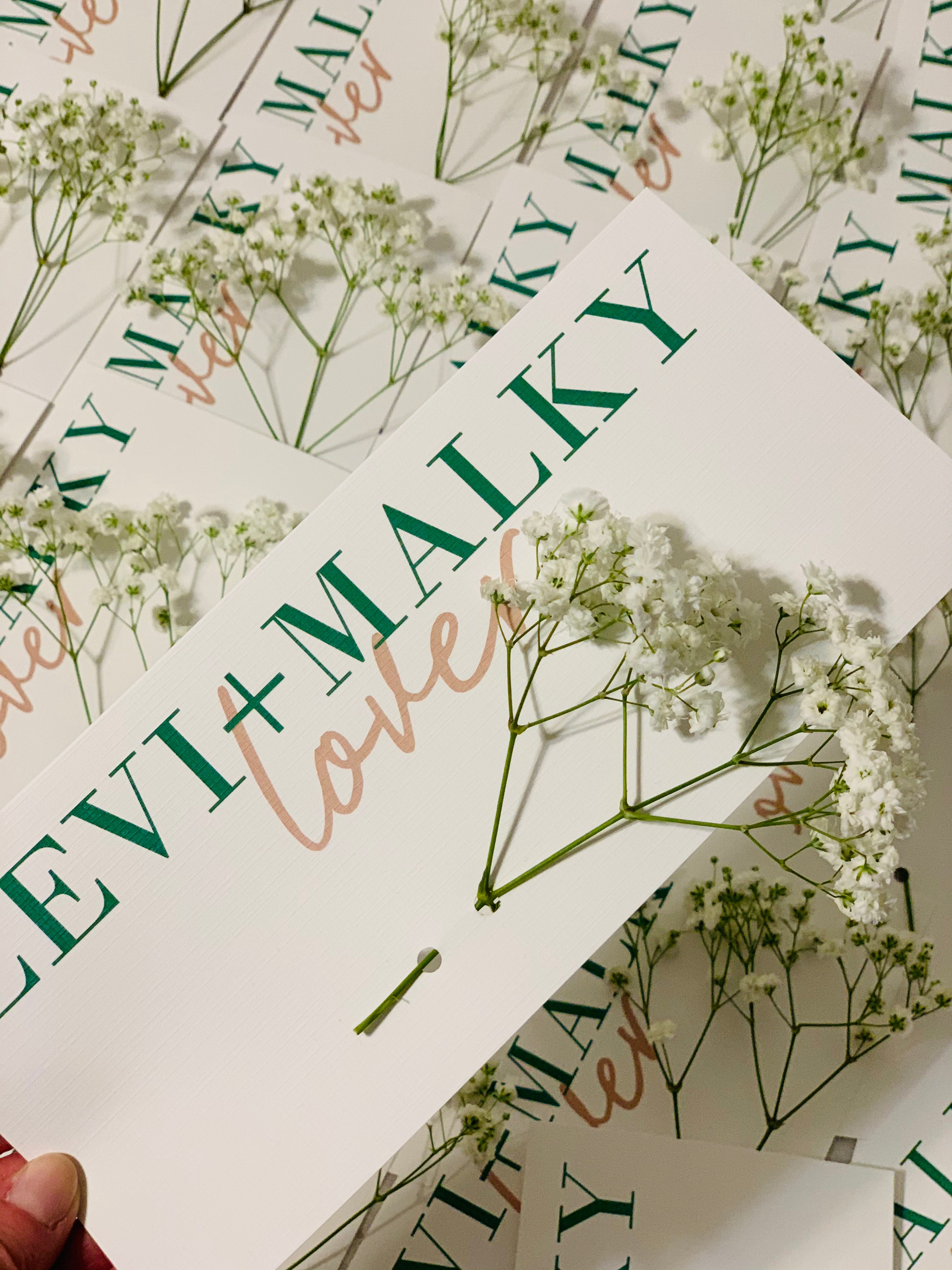 Floral Favor Card