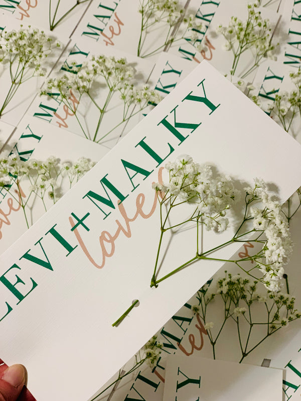 Floral Favor Card