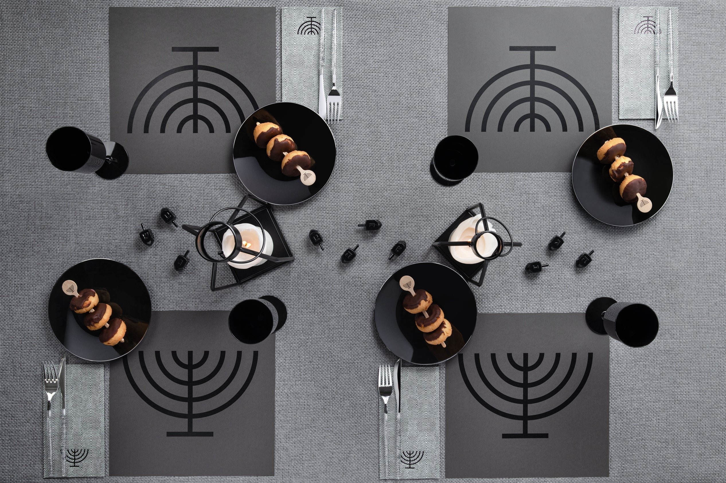 Menorah Napkin Heather