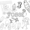 Upsherin Coloring Placemat