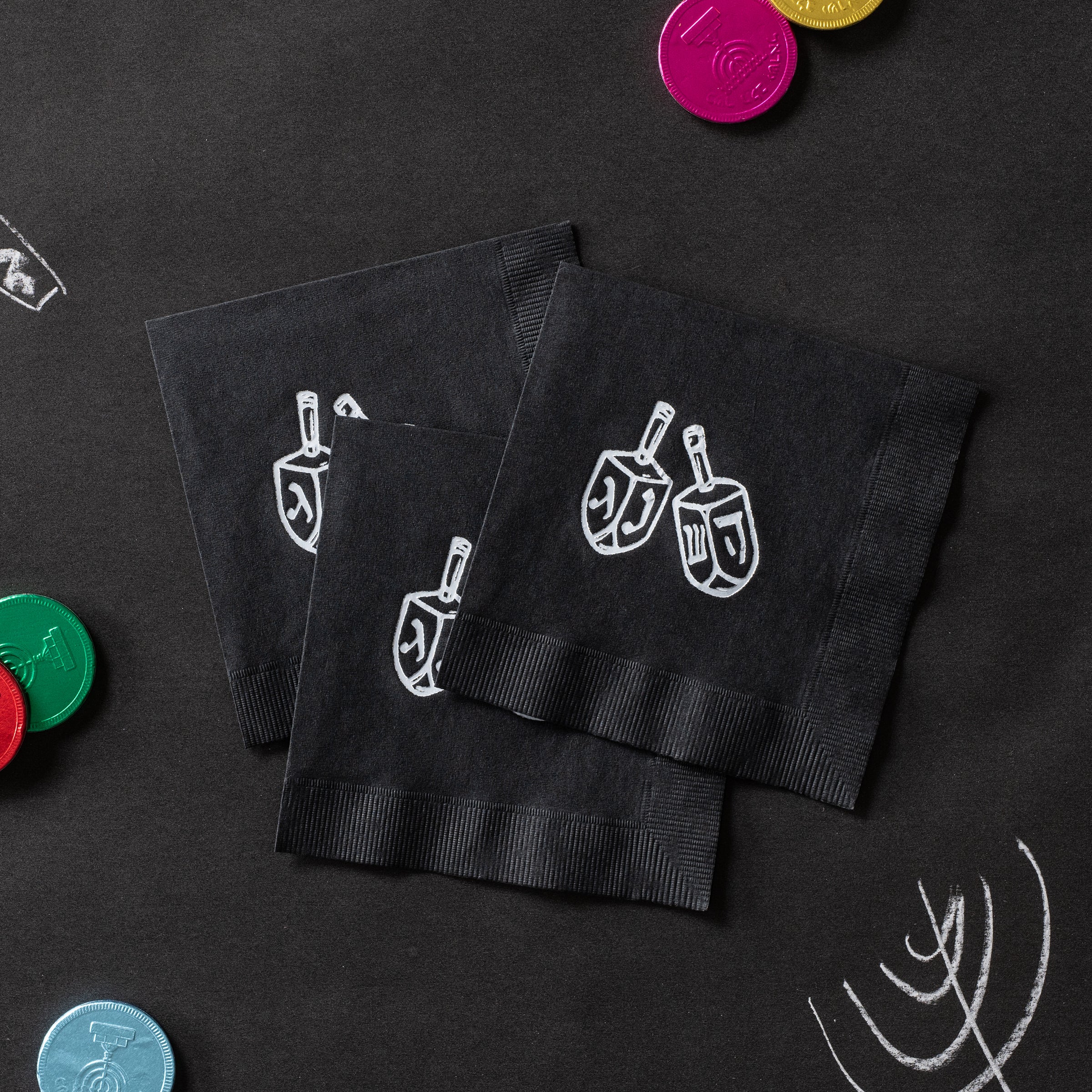 Dreidel Napkin