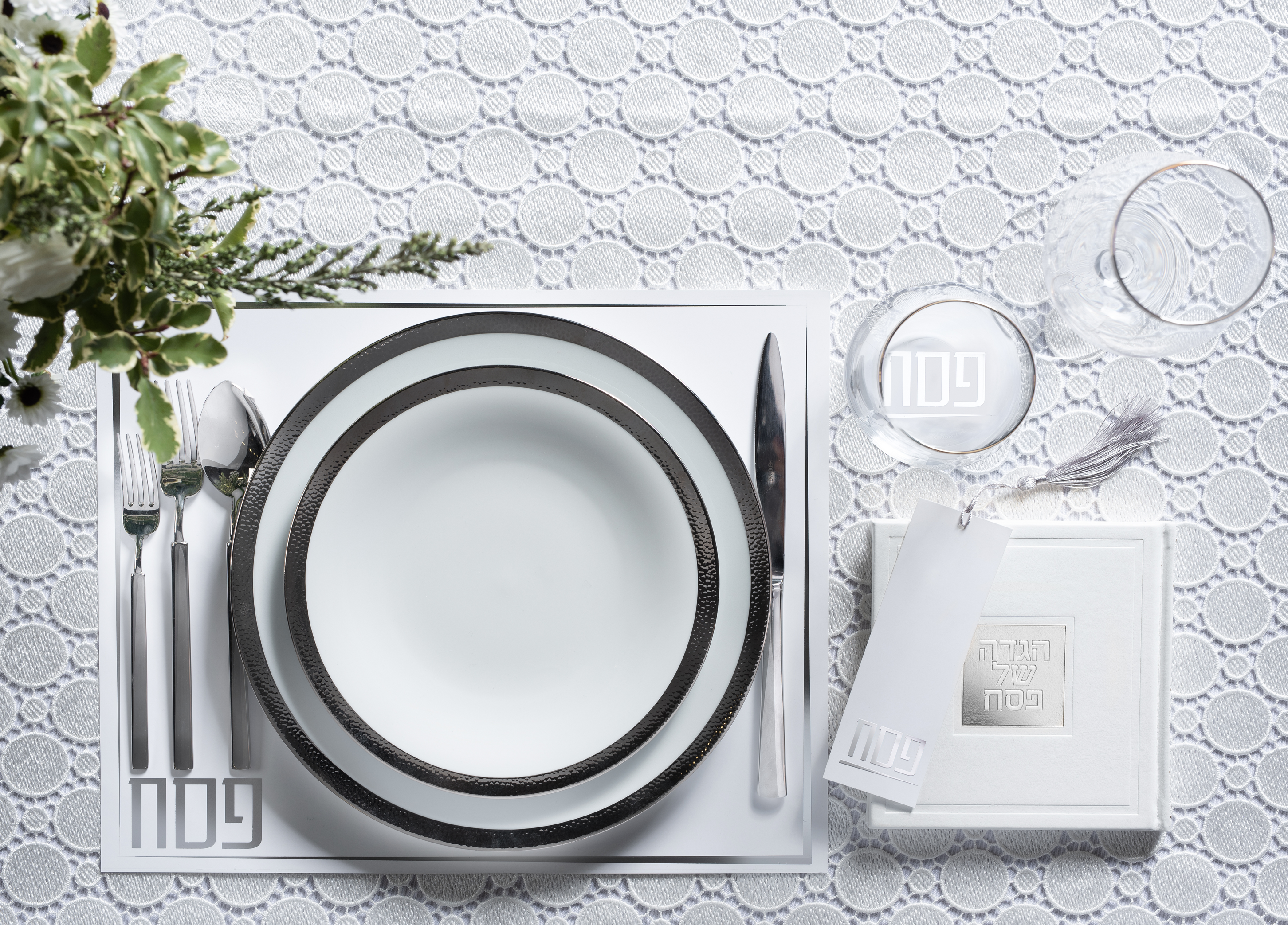 Silver Pesach Set