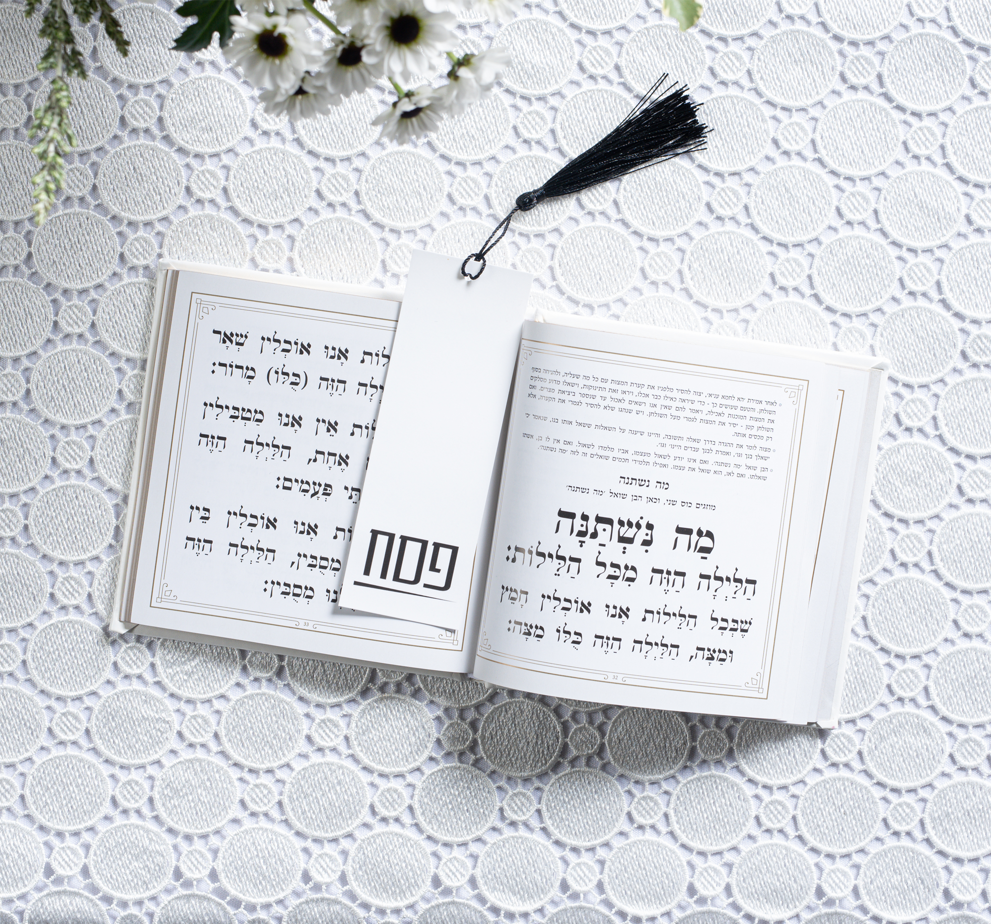 Haggadah Bookmark Black