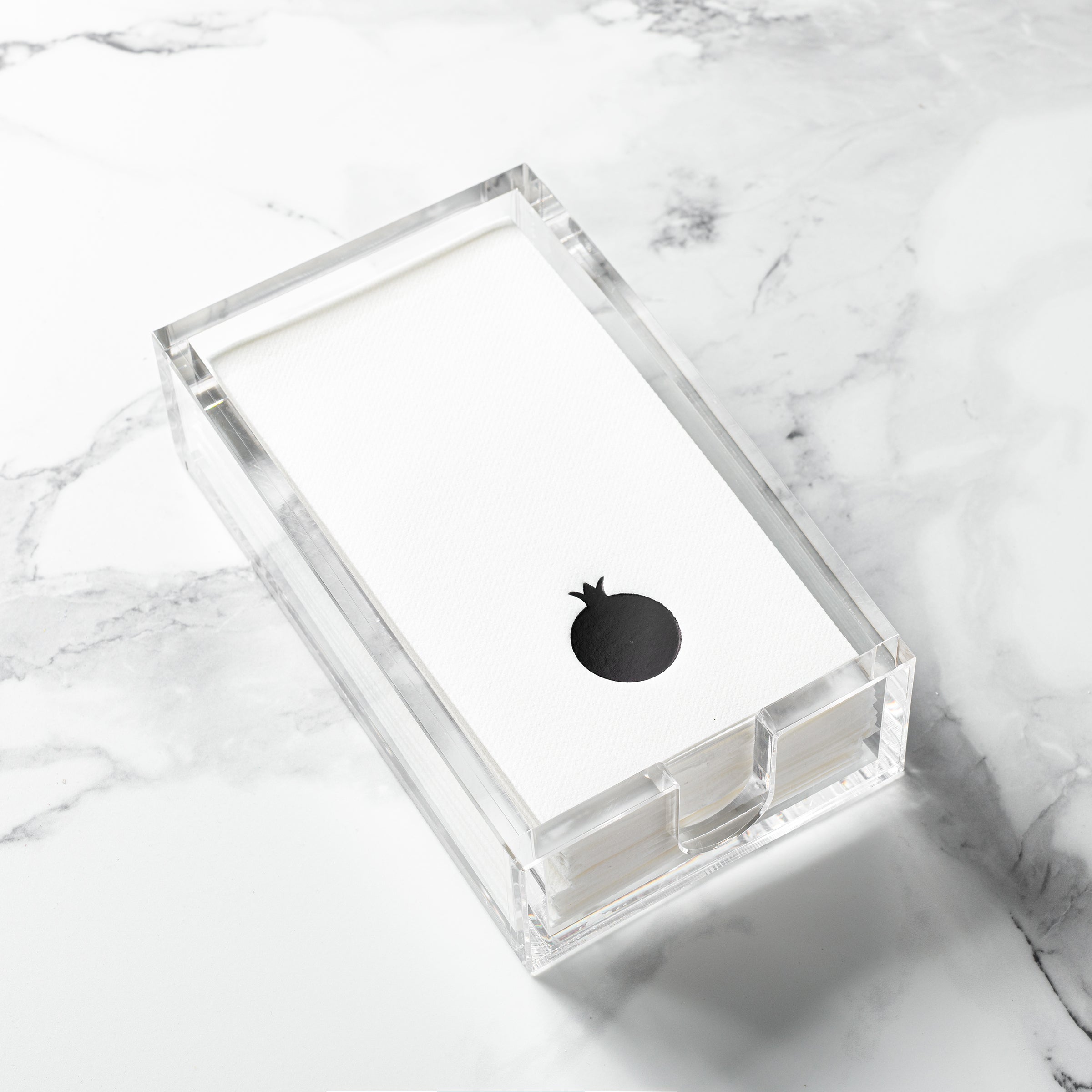 Pomegranate Napkin Black