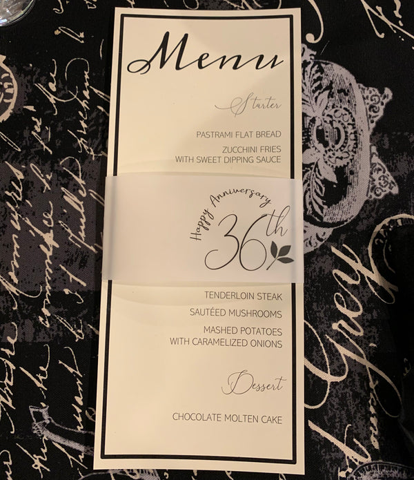 Cream Menu