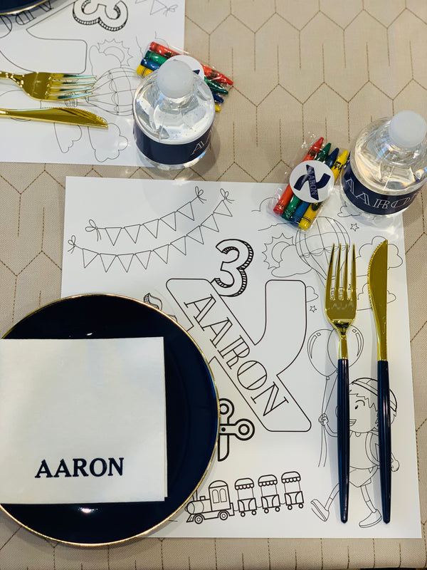 Upsherin Coloring Placemat